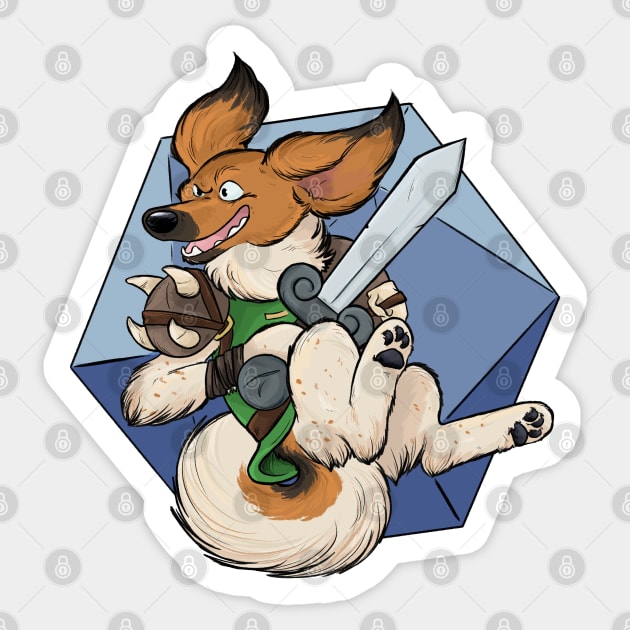 DnDoggos Epic Pose Pickles Sticker by DnDoggos